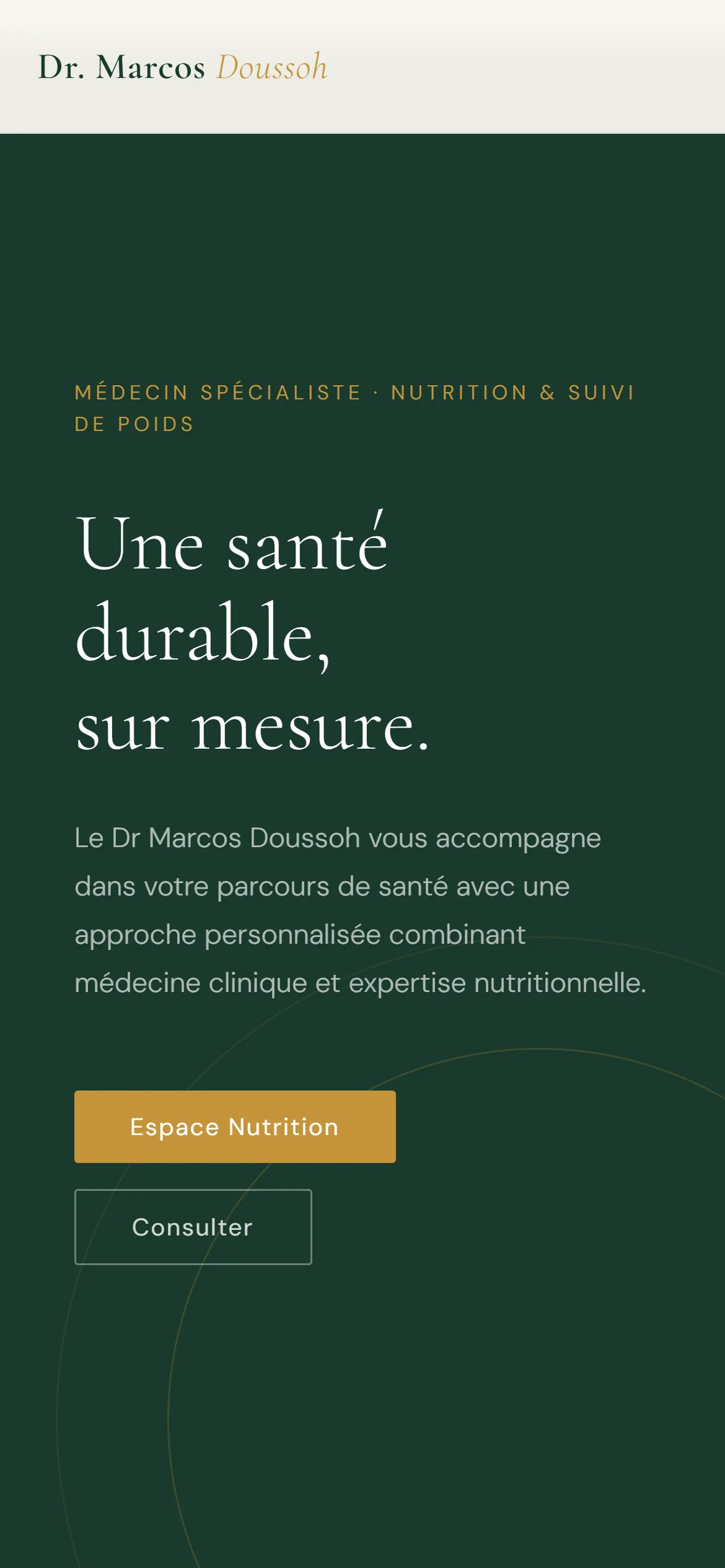 Accueil en version mobile
