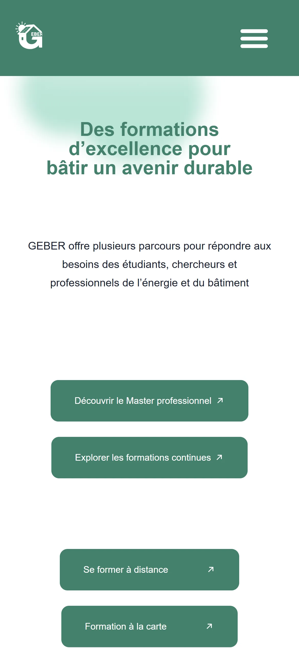 Formations sur mobile, cartes de formats en pile