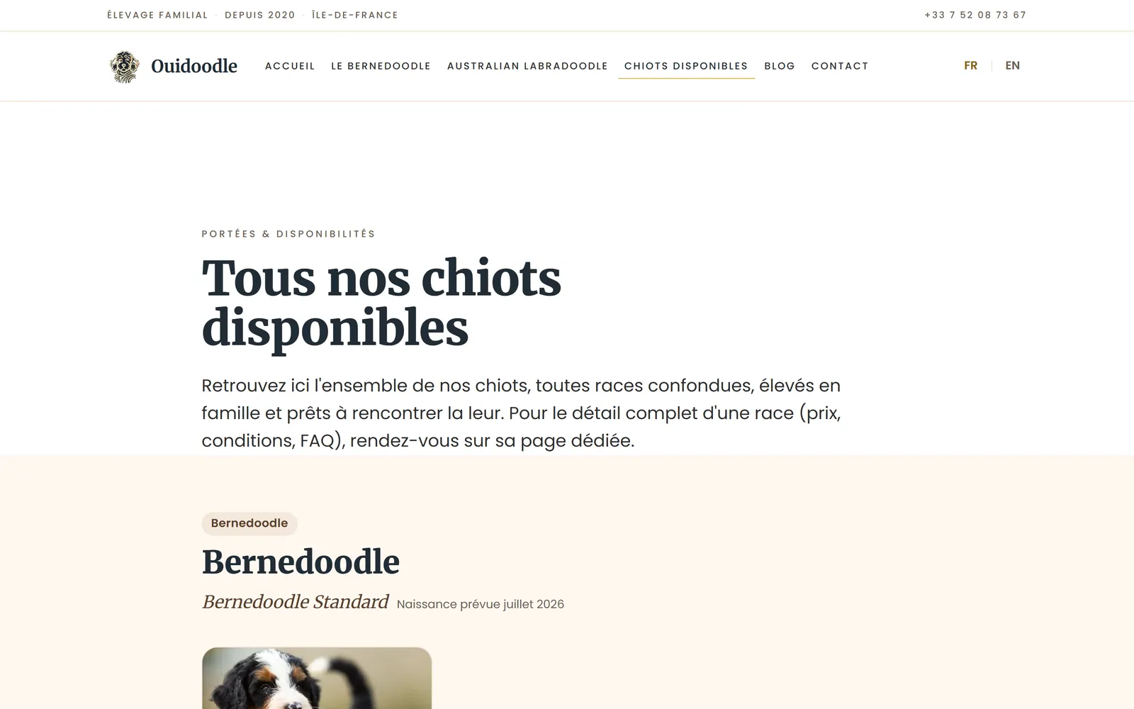 Refonte 2026, registre des portées et de leur disponibilité