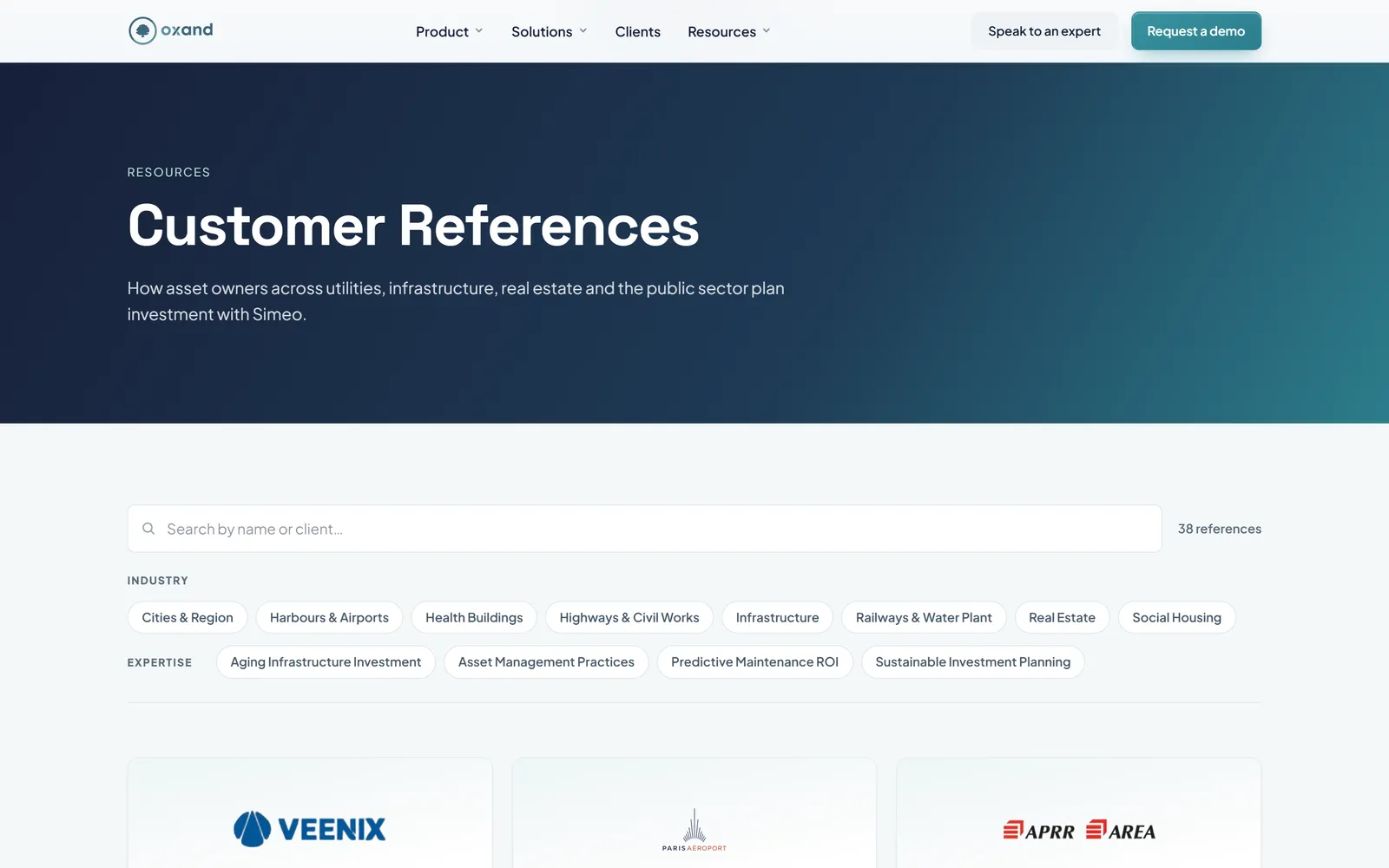 Site actuel, cas clients