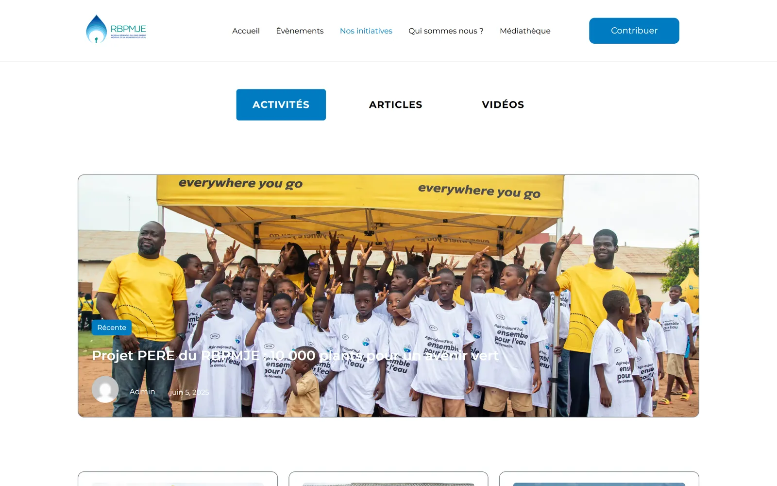 Nos initiatives