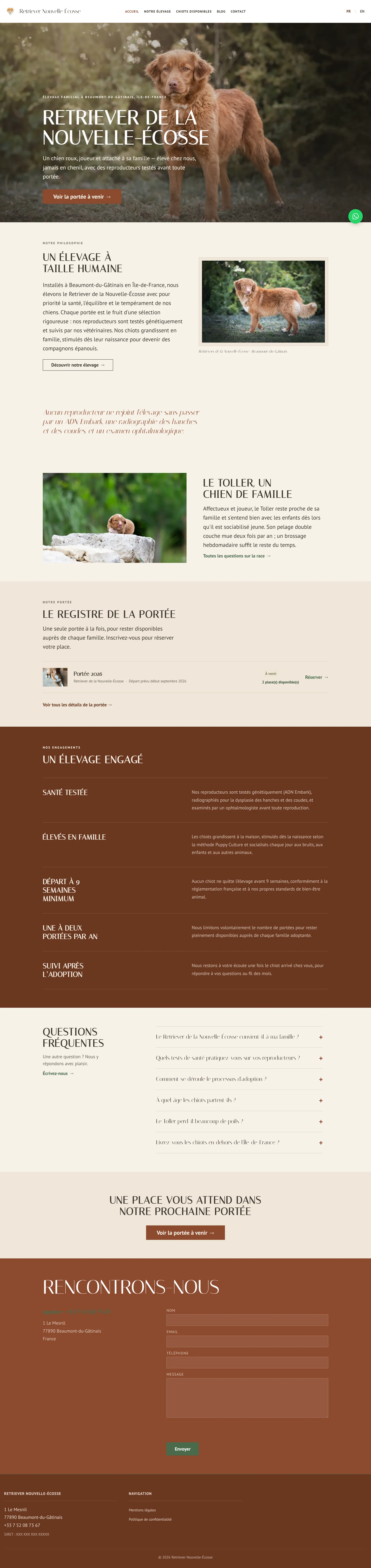 Refonte 2026, page d'accueil en pleine hauteur