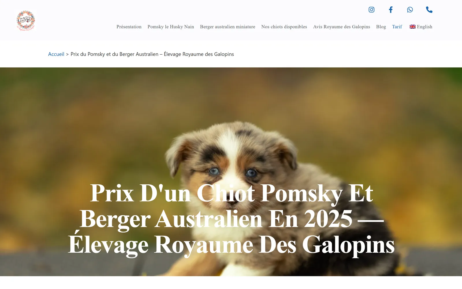 Version 2024, page des tarifs