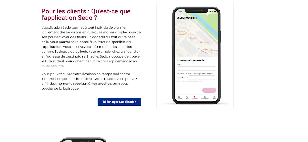 Présentation de Sedo : ce que l'application permet de faire